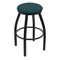 Holland Bar Stool Co 30" Swivel Bar Stool, Black Wrinkle, Graph Tidal Seat X802 - alternate 1